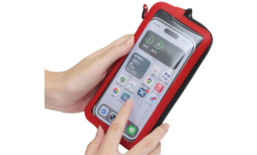 R250 防水スマートウォレットクリア SL レッド