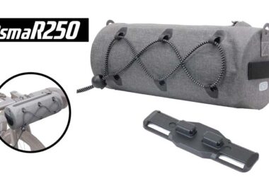 OsmaR250 防水ドラム型フロントバッグ グレー