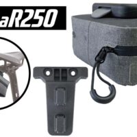 OsmaR250 防水サドルバッグミニ グレー/ブラック