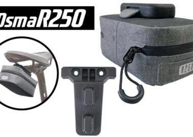 OsmaR250 防水サドルバッグミニ グレー/ブラック