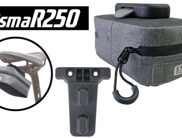 OsmaR250 防水サドルバッグミニ グレー/ブラック