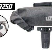 OsmaR250 防水サドルバッグスモール ブラック/グレー