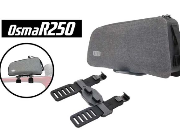 OsmaR250 防水トップチューブバッグ グレー/ブラック