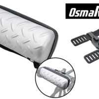 OsmaR250 チェッカープレートフロントバッグ シルバー